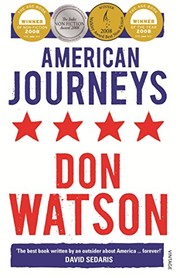 Front cover of American Journeys by Don Watson