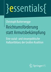 Cover of Reichtumsförderung statt Armutsbekämpfung by Christoph Butterwegge