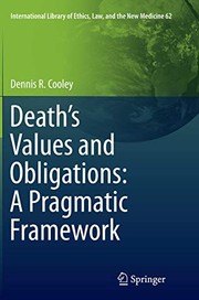Front cover of Death’s Values and Obligations by Dennis R. R. Cooley
