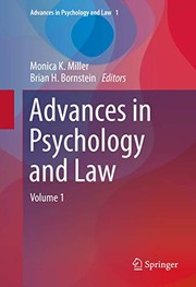 Cover of Advances in Psychology and Law by Monica K. Miller