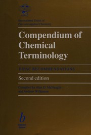 Front cover of Compendium of chemical terminology by Alan D. McNaught