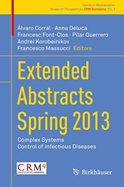 Cover of Extended Abstracts Spring 2013 by Álvaro Corral