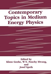 Cover of Contemporary Topics in Medium Energy Physics by K. Goeke