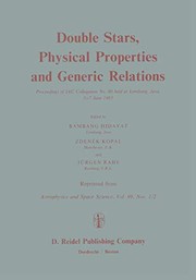 Front cover of Double Stars, Physical Properties and Generic Relations by B. Hidayat