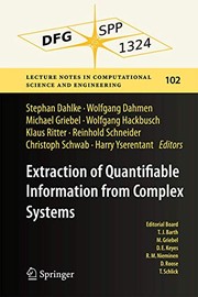 Front cover of Extraction of Quantifiable Information from Complex Systems by Stephan Dahlke