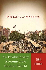 Cover of Morals and Markets by D. Friedman