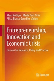 Front cover of Entrepreneurship, Innovation and Economic Crisis by Klaus Rüdiger