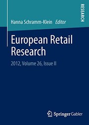 Front cover of European Retail Research by Hanna Schramm-Klein