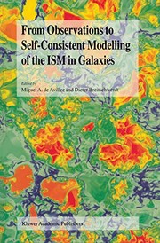 Front cover of From Observations to Self-Consistent Modelling of the ISM in Galaxies by Miguel A. de Avillez