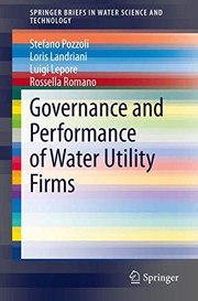 Front cover of Governance and Performance of Water Utility Firms by Stefano Pozzoli