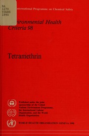 Cover of Tetramethrin by World Health Organization (WHO)