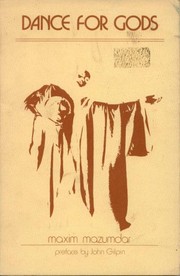 Front cover of Dance for gods by Maxim Mazumdar