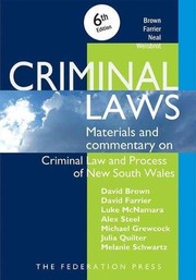 Cover of Criminal Laws by David Brown