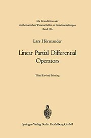 Cover of Linear partial differential operators by Lars Hörmander