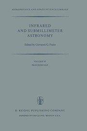 Front cover of Infrared and Submillimeter Astronomy by Giovanni G. Fazio