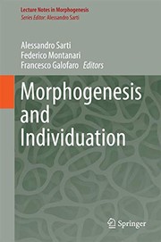 Cover of Morphogenesis and Individuation by Alessandro Sarti