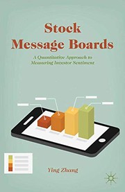 Cover of Stock Message Boards by Y. Zhang