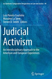 Front cover of Judicial Activism by Luís Pereira Coutinho