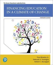 Front cover of Financing Education in a Climate of Change by Vern Brimley Jr.