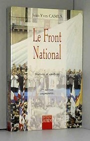 Front cover of Le Front national by Jean-Yves Camus