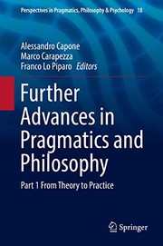 Front cover of Further Advances in Pragmatics and Philosophy by Alessandro Capone