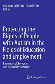 Front cover of Protecting the Rights of People with Autism in the Fields of Education and Employment by Valentina Della Fina