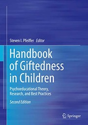Cover of Handbook of giftedness in children by Steven I. Pfeiffer
