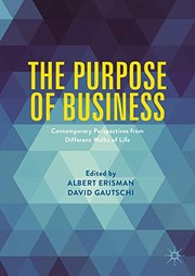 Cover of The Purpose of Business by Albert Erisman