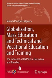 Front cover of Globalization, Mass Education and Technical and Vocational Education and Training by Miriam Preckler Galguera