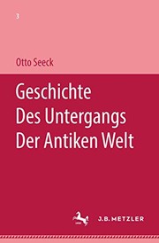 Front cover of Geschichte des Untergangs der antiken Welt by Otto Seeck