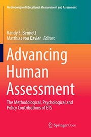 Cover of Advancing Human Assessment by Randy E. Bennett