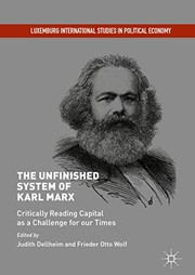 Front cover of The Unfinished System of Karl Marx by Judith Dellheim