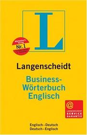 Cover of Langenscheidt Business-Wörterbuch Englisch by K G Langenscheidt