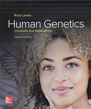 Cover of Human Genetics by Ricki Lewis