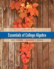 Front cover of Essentials of College Algebra by Margaret L. Lial