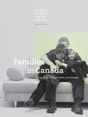 Front cover of Families in Canada by James M. White