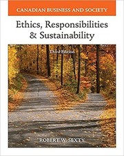 Front cover of Canadian Business and Society by Robert W. Sexty