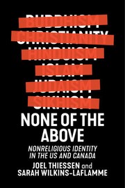 Front cover of None of the Above by Joel Thiessen