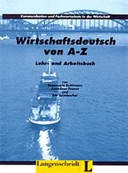 Front cover of Wirtschaftsdeutsch von A - Z by Eric Leimbacher