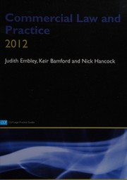 Cover of Commercial law and practice by Judith Embley