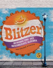 Cover of Introductory and Intermediate Algebra for College Students by Robert Blitzer