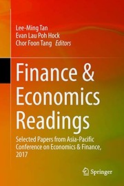 Front cover of Finance & Economics Readings by Lee-Ming Tan