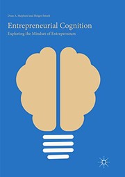 Cover of Entrepreneurial Cognition by Dean A. Shepherd