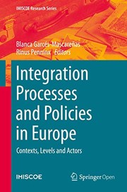 Front cover of Integration Processes and Policies in Europe by Blanca Garcés-Mascareñas
