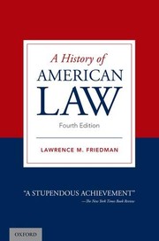 Cover of A History of American Law by Lawrence M. Friedman