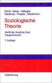 Front cover of Soziologische Theorie by Julius Morel