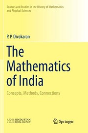 Front cover of The Mathematics of India by P. P. Divakaran