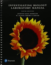 Cover of Investigating biology laboratory manual by Judith Giles Morgan