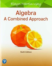 Cover of Algebra by K. Elayn Martin-Gay