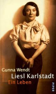 Cover of Liesl Karlstadt by Gunna Wendt